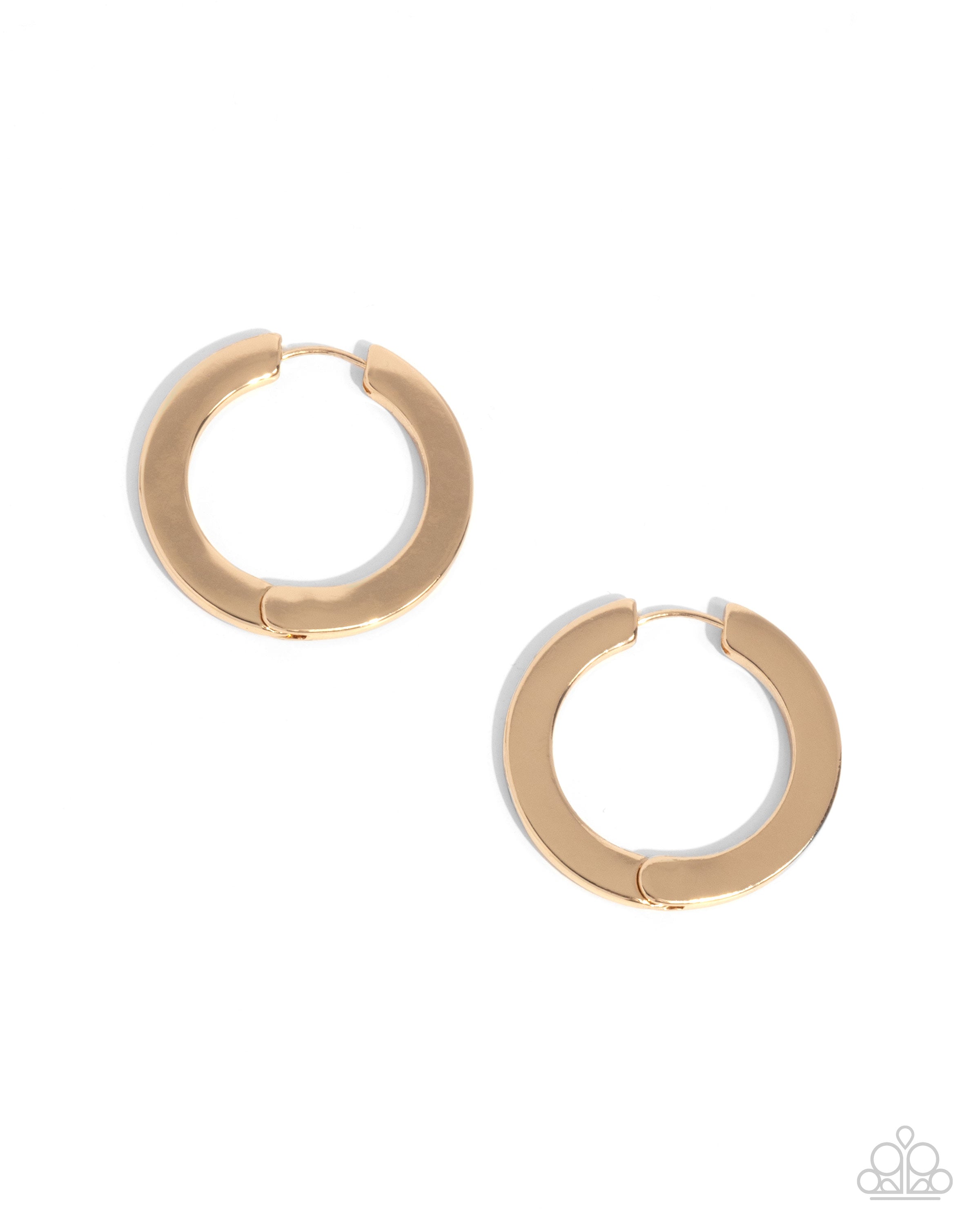 Paparazzi Circling Chariot - Gold Hoop Earrings