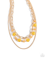 Load image into Gallery viewer, Paparazzi Beaded Behavior - Yellow
