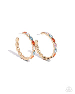 Load image into Gallery viewer, Paparazzi Pressing Princess - Gold Hoop Earrings
