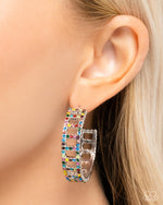 Load image into Gallery viewer, Paparazzi Bridging Brillance - Multi Hoop Earrings
