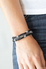 Load image into Gallery viewer, Paparazzi Really Rugged - Black Bracelet
