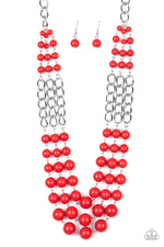 Load image into Gallery viewer, Paparazzi A La Vogue - Red Necklace
