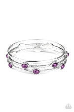 Load image into Gallery viewer, Paparazzi Bangle Belle - Purple Bracelet
