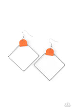 Load image into Gallery viewer, Paparazzi Friends of a LEATHER - Orange Earrings
