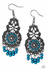 Load image into Gallery viewer, Paparazzi Courageously Congo - Blue Earrings
