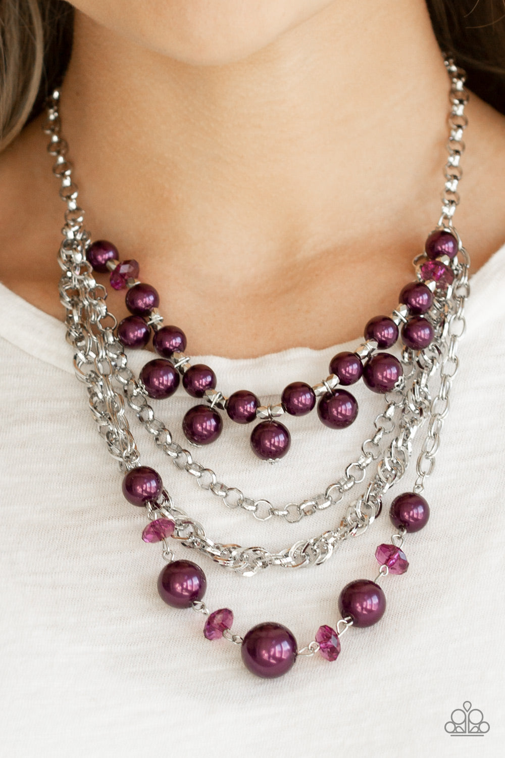 Paparazzi Rockin Rockette - Purple Necklace
