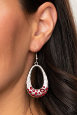 Load image into Gallery viewer, Paparazzi Better LUXE Next Time - Red Earrings
