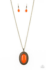Load image into Gallery viewer, Paparazzi Practical Prairie - Orange Necklace
