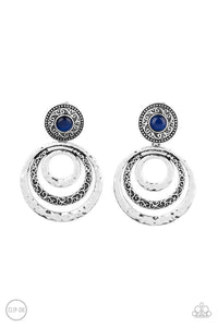 Paparazzi Bare Your Soul - Blue Clip-on Earrings