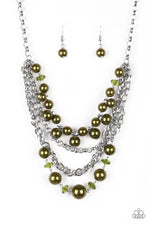 Load image into Gallery viewer, Paparazzi Rockin Rockette - Green Necklace
