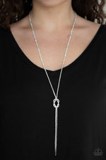 Load image into Gallery viewer, Paparazzi Knockout Knot - White Necklace
