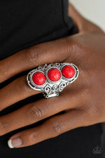 Load image into Gallery viewer, Paparazzi Sahara Soul - Red Ring
