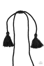 Load image into Gallery viewer, Paparazzi Macrame Mantra - Black Necklace
